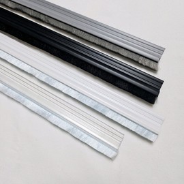[Easy Pung] 2M PVC Reinforced Glass Door Top-Mounted Draft Stopper for Insects, Fine Dust, Yellow Dust White / Rubber 35mm Black 10ea