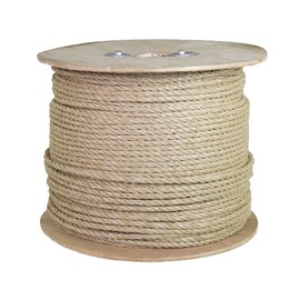 Ravenox Twisted UnManila Rope | (1/2-inch x 10-feet) | ProManila Polypropylene Cord for Indoor Outdoor Use | 3/16-in to 2-inch Diameter | for Landscaping, Tug of War, Marine, Projects and Tie-Downs