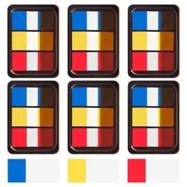 Obsentoes 6 Boxes of POP up Index tabs Index Adhesive Label Notebook locatable Tags Neon Bookmark tag Fluorescent Stickers (1.73x0.78inch, Red, Yellow，Blue 540pages Sticky tabs (6)