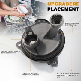 Dishwasher Diverter Valve Kit Compatible With GE, Whirlpool, Maytag, Kenmore, Amana etc. Replace OE WD00X25260, WD18X21678, WD19X25259