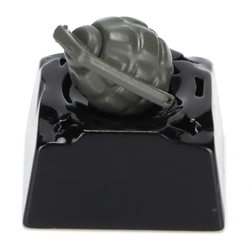 Decorative Keycap Aluminum Alloy Grenade Shape Translucent Mechanical Keyboard Accessories