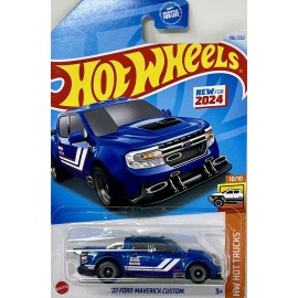 Hot Wheels Blue '22 Ford Maverick Custom 196/250 HW Hot Trucks 10/10