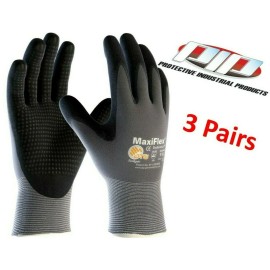PIP 34-844 MaxiFlex Endurance Nitrile Coated Gloves, Sizes S-XL, Pack of 3 Pair - Small