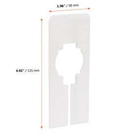 SINJEUN 60pcs 5x12.5cm Empty Hangers Dividers Rectangle White Plastic Dividers Clothes Rack Size Divider with 3 Marker Pens for Closet Clothes Shop