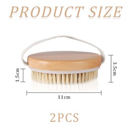 2 Piece Shower Scrub Brush, Dry Brush, Lymphatic Drainage Massage Brush, Body Exfoliating Cleansing Brush, Exfoliating Body Scrubber, Shower Brush