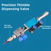 KZU Precision Thimble Dispensing Valve, Glue Dispenser Valve with Micrometer