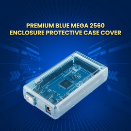 sb components Premium Blue Mega 2560 Case Enclosure for Arduino Mega Protective Case Cover for Mega 2560