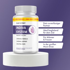 Indiva System Kapseln | Ideal begleitend für dein Ziel | Einfache Anwendung | 90 Kapseln
