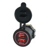 12v 2.1a Para Cargador Iluminado Usb Doble Salida Coche Moto