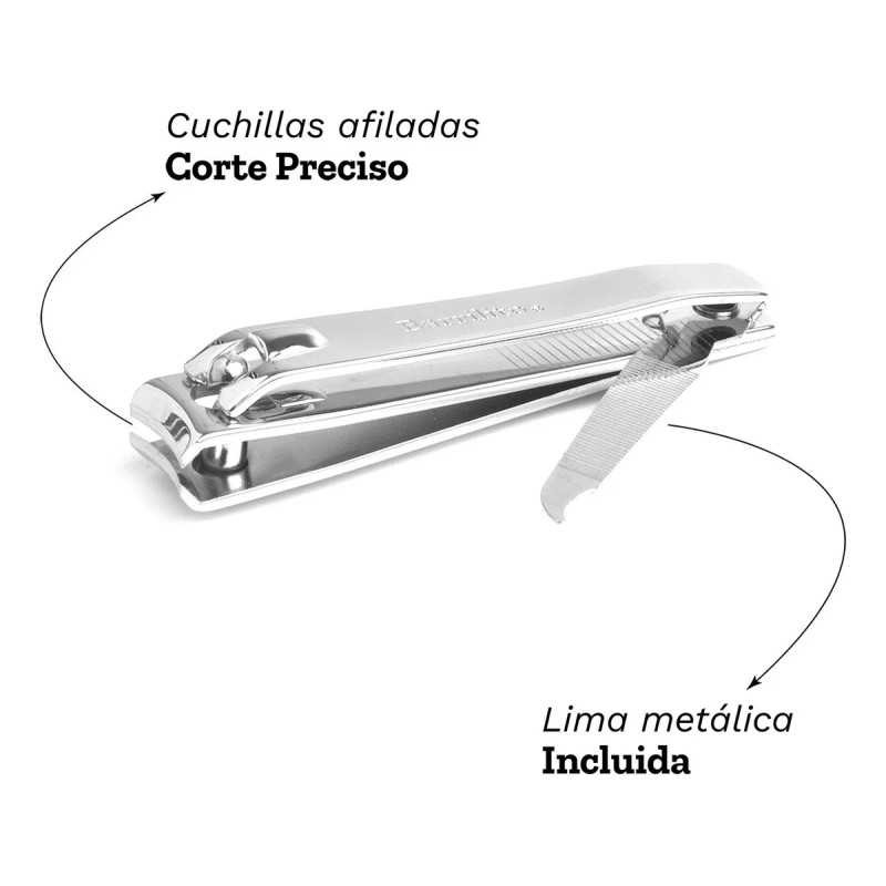 Cortaúñas Grande Barrilito 8.5 Cm 1 Pz