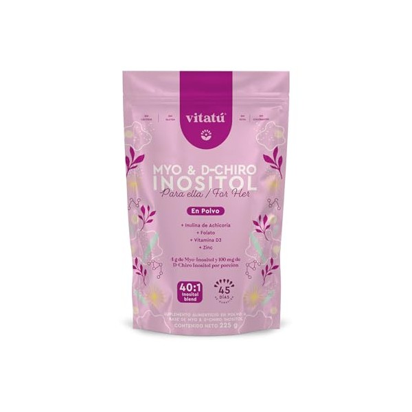 Vitat Myo Inositol D-Chiro Inositol mezcla ideal 401 con Folato