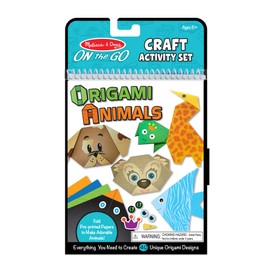 Melissa & Doug On the Go Origami Animals Craft Activity Set - 38 Stickers, 40 Origami Papers