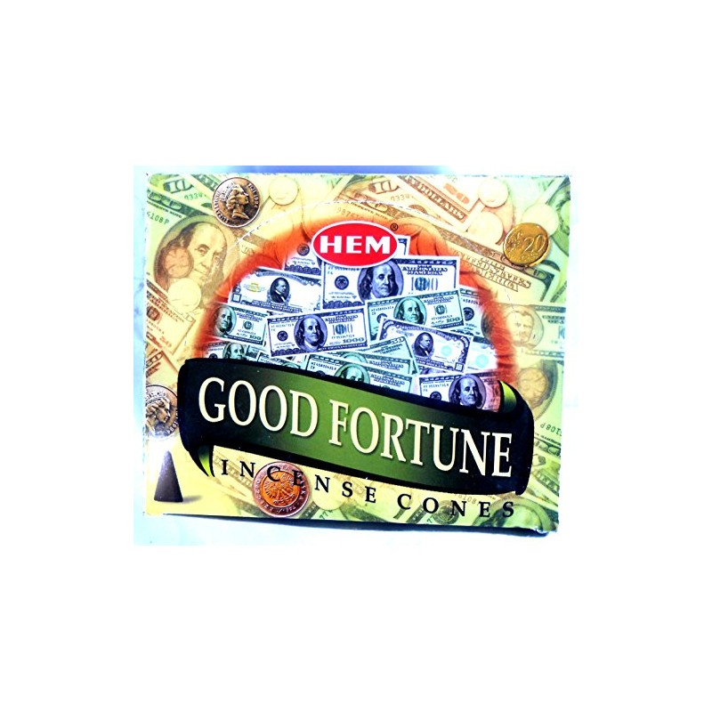 HEM Incense Cones Good Fortune 12 x 10 Pieces =