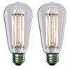Bulbrite 8.5W 2700K LED ST18 Light Bulb with Medium/Standard Base,