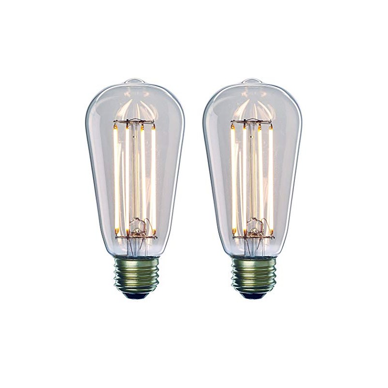 Bulbrite 8.5W 2700K LED ST18 Light Bulb with Medium/Standard Base,