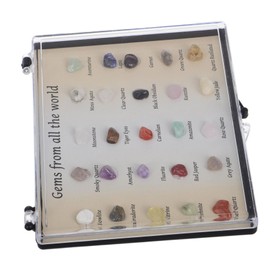 CIYODO Interactive Learning Set 25 Specimen Mini Display Boxes Crystal Educational Kit