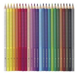 Faber-Castell Tin of 24 Colour GRIP 2001 pencils