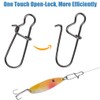 JSHANMEI Fishing Duo-Lock Snap Stainless Steel Nice Snap Fishing Connector