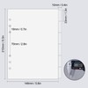 A5 6 Hole Acrylic Binder Dividers, 6 Pack Clear 1mm