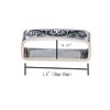 1.5"(40mm)Belt Loop Keeper Stainless Steel Belt Buckle Accessories Silver Wave