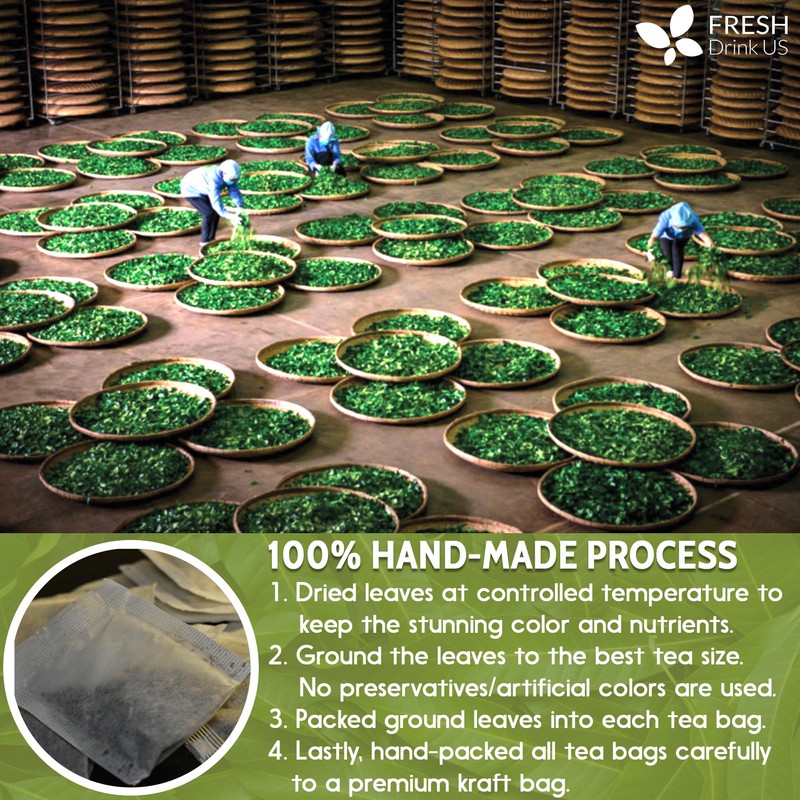 40 Natural Mango Leaf Tea Bags, 100% Pure from Mango