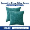 MIULEE Pack of 2 Teal Throw Pillow Covers 20x20 Inch