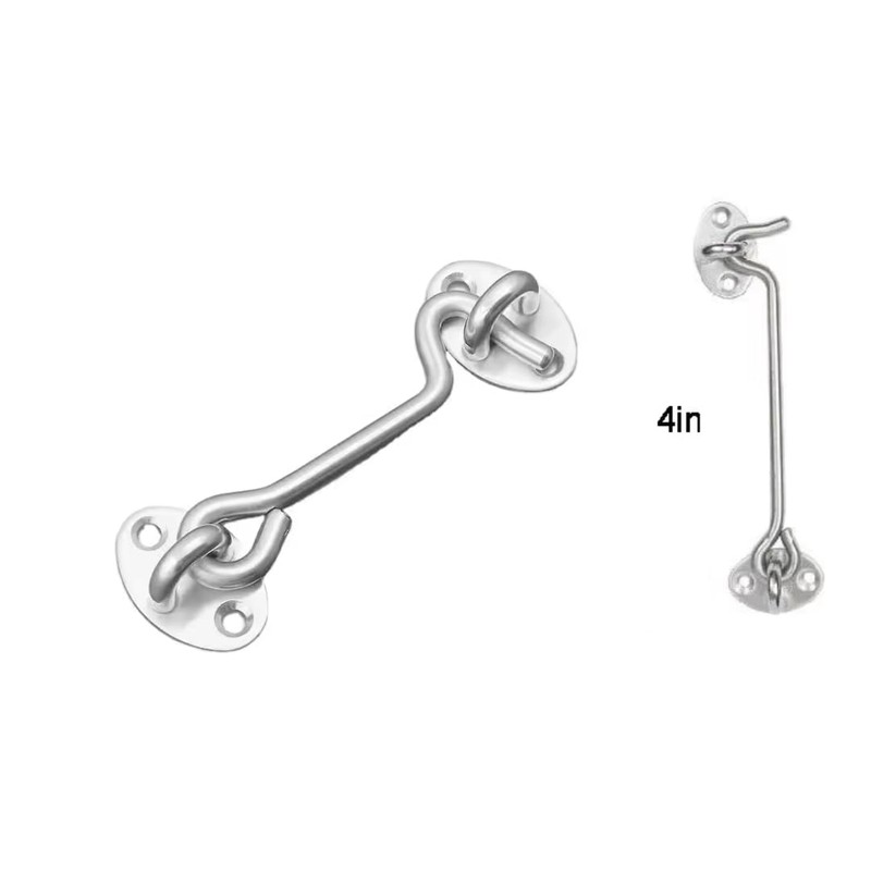 Domira Hook & Eye Latch - Heavy Duty Stainless Steel