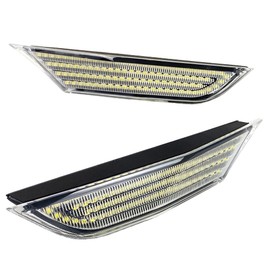 R-Field GT-R R35 White Position LED Side Marker Flashing Clear Lens Side Turn Signals GTR R-35