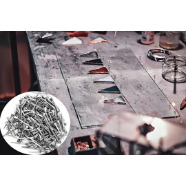 Fvokle 50 Pcs 2 Inches Horseshoe Nails,E5 Horseshoe Nail,Suitable for Stained Glass, Crafts, Horse Training Equestrian Sports