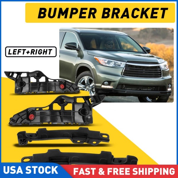 Unbranded 4pcs Brackets Bumper Retainer Toyota For Highlander Beam 2014-2019
