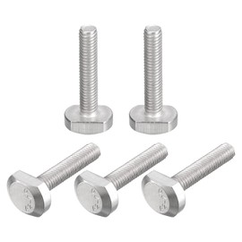 QUARKZMAN T-slot bolts, M6 x 30 mm, T-slot entry bolts, sliding bolts, 304 stainless steel, T shape screws for T track