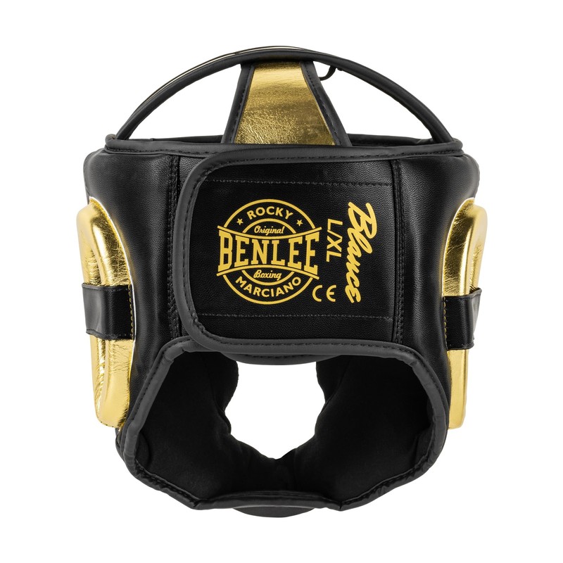 Benlee Head Guard Faux Leather Blance Black/Gold L/XL