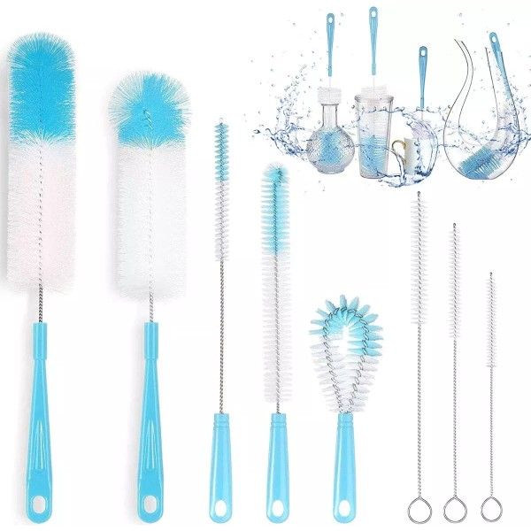 Baixi Set De 8 Cepillos De Limpieza Botellas Termos Botes