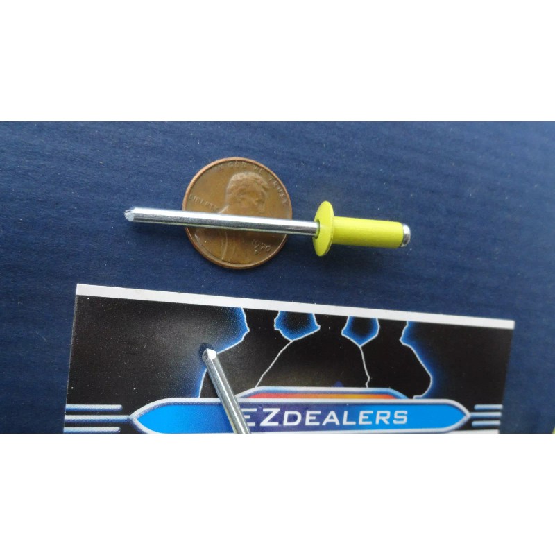 EZ-Rivets Universal Snowmobile Small Head Yellow Rivets 50 pcs 3/16,Rivets,Sk