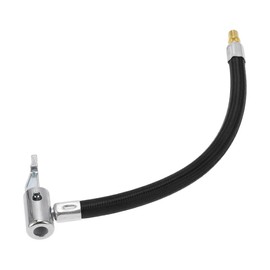 A ABSOPRO Reifenfüller-Verlängerungsrohr Langlebig 23cm M8x0.8 15,5mm OD Luftkompressor-Verlängerungsschlauchadapter Reifenventil Nylon Schwarz 1 Stück