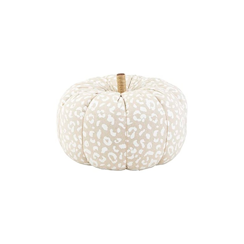 Mud Pie Pumpkin Sitter, Leopard, 13.75" x 16.75"