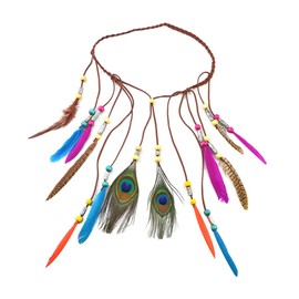 FRCOLOR Fashion Bohemian Style Headband for Women Handmade Ethnic Hair Accessories with Elastic Design for Parties Lightweight and Comfortable Headwrap to Enhance Your Look