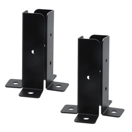 Wealrit 2 Pack Adjustable Deck Post Base Heavy Duty Post Brackets Post Anchor Support Brackets for Wood Fence Deck Railing