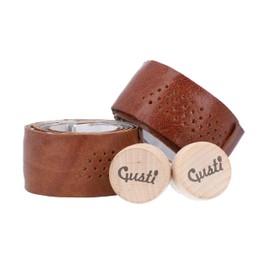 Gusti Studio Handlebar Tape Leather with Cork Fausto C. Road Bike, brown, 80 cm