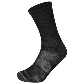 Lorpen T2 Liner Merino Eco Sock, Everyday Use, Unisex Design, Eco-Friendly & Sustainable, Ultra Thin, Reinforced Toe and Heel, Black, Size Large