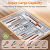 Spaclear Large Utensil Drawer Organizer Expandable Silverware Organizer for Kitchen