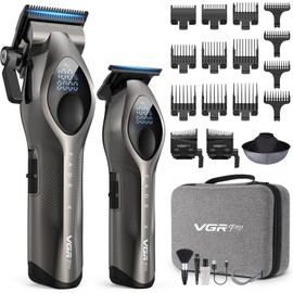 VGRPRO Hair Clippers for Men, Cordless Professional Clipper & Trimmer Set