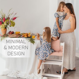 SA ACCESSORIES Cushion Compatible with Stokke Tripp Trapp - Waterproof Soft Seat Cushion for Infants, Babies & Toddlers - High Chair Accessories, Easy to Install, Easy to Clean – Soft Orange