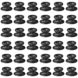 30 x Tarpaulin Knobs, Round, Diameter 19/24 mm, Robust Plastic Tarpaulin Hooks for Trailers and Tarpaulin, Universal Mounting Knobs for Tension Rubbers and Tarpaulin Ropes, Weather-Resistant, Set of