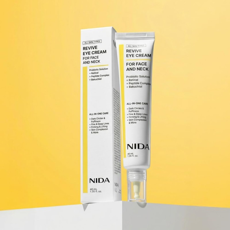 NIDA Revive Eye Cream For Face And Neck Probiotics Lystate