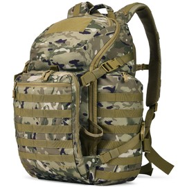 AMHEH Tactical Backpack Military Molle Bag Army Rucksack Water Resistant Outdoor Daypack 3 Day Assault Pack Large 52L (Camo)