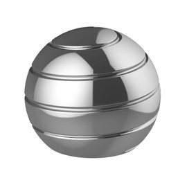 Apqdw Kinetic Desk Toys for Adults, 2.17'' Optical Illusion Fidget Office Toys for Desk Adults, Stress Reliver Gifts for Adults (55MM, Silver)