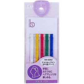 American Hair Pins 2P 5 Colors Assorted