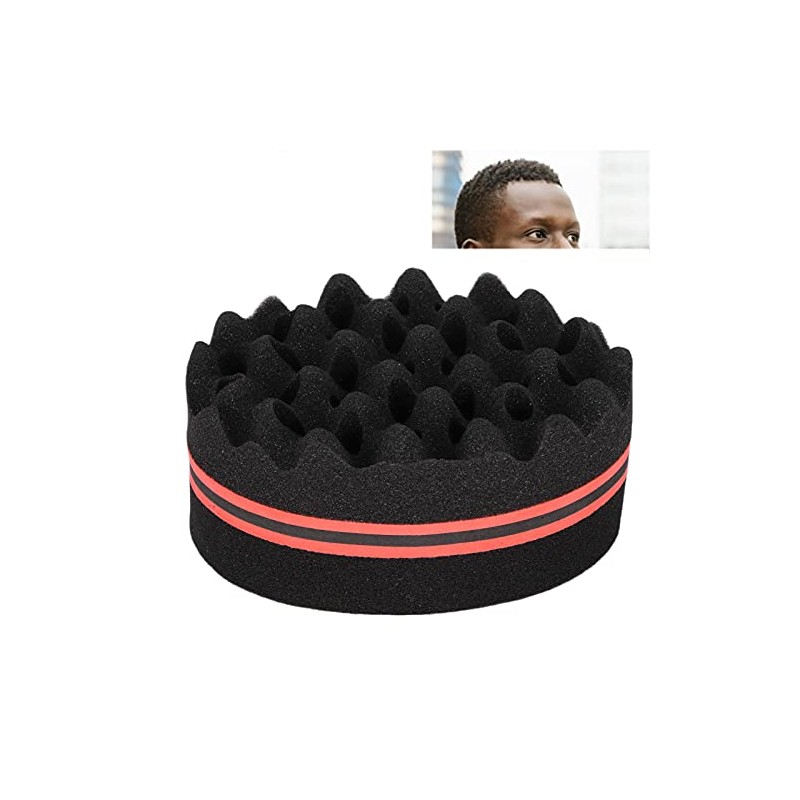 Cepillo de Esponja para Cabello Rizado, Herramienta de Peinado Afro