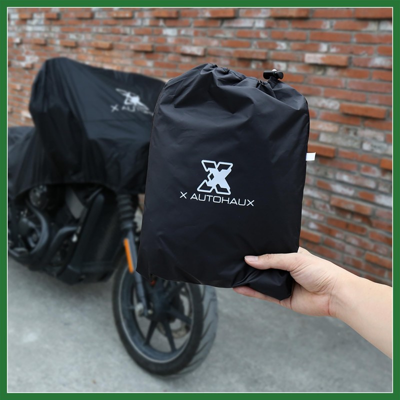 Motoforti M Black Motorcycle Half Cover Waterproof Rain Dust UV